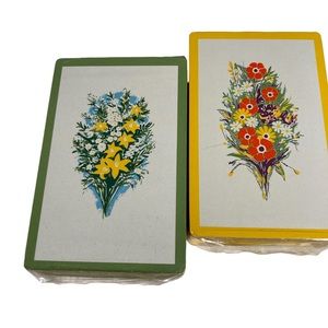 Mid Century Double deck playing cards STANCRAFT Plastic coated